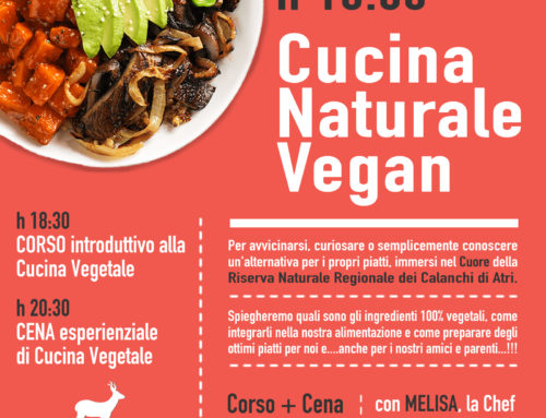 Domenica 4 Agosto 2019 – Corso e Cena di Cucina Naturale Vegan